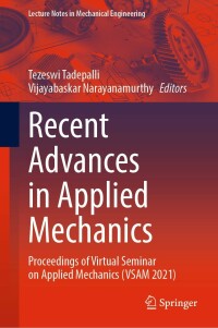 Imagen de portada: Recent Advances in Applied Mechanics 9789811695384