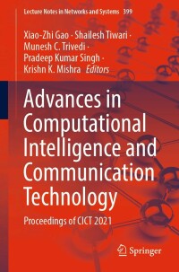 Imagen de portada: Advances in Computational Intelligence and Communication Technology 9789811697555
