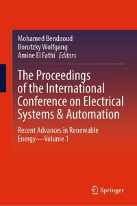 Cover image: The Proceedings of the International Conference on Electrical Systems & Automation 9789811900341