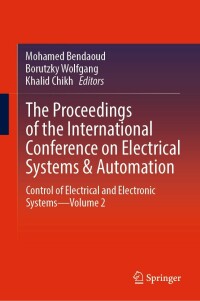 Imagen de portada: The Proceedings of the International Conference on Electrical Systems & Automation 9789811900389