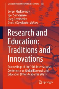 Immagine di copertina: Research and Education: Traditions and Innovations 9789811903786