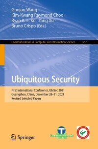 Cover image: Ubiquitous Security 9789811904677