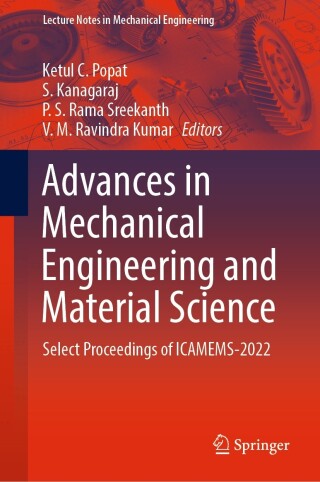 Cover image: Advances in Mechanical Engineering and Material Science 9789811906756