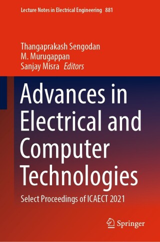 Cover image: Advances in Electrical and Computer Technologies 9789811911101