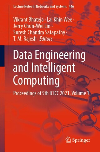 Imagen de portada: Data Engineering and Intelligent Computing 9789811915581
