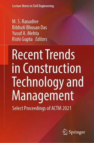 Omslagafbeelding: Recent Trends in Construction Technology and Management 9789811921445