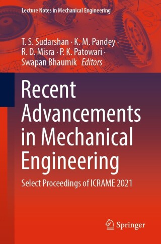 Imagen de portada: Recent Advancements in Mechanical Engineering 9789811932656