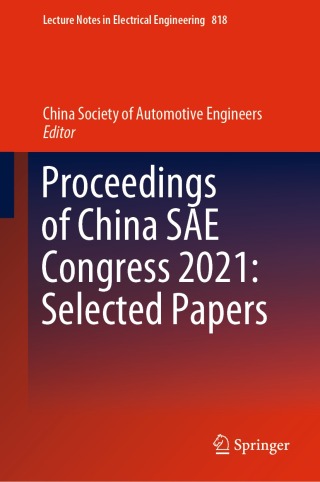 Imagen de portada: Proceedings of China SAE Congress 2021: Selected Papers 9789811938412