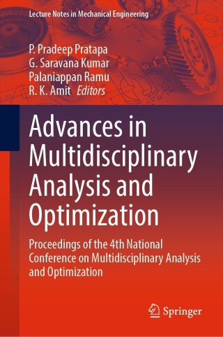 Cover image: Advances in Multidisciplinary Analysis and Optimization 9789811939372