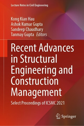 Imagen de portada: Recent Advances in Structural Engineering and Construction Management 9789811940392