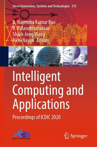 Cover image: Intelligent Computing and Applications 9789811941610