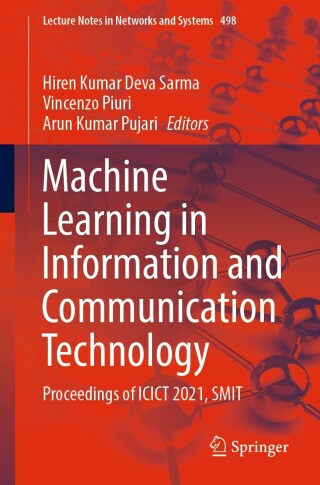 Imagen de portada: Machine Learning in Information and Communication Technology 9789811950896