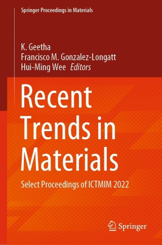 Cover image: Recent Trends in Materials 9789811953941