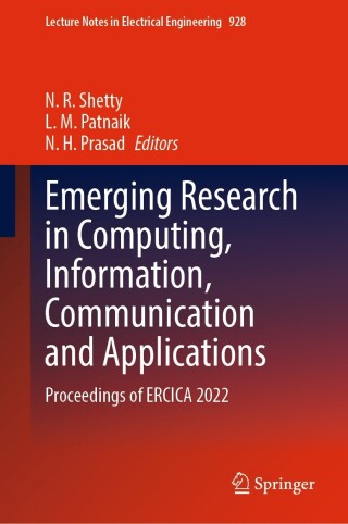 Imagen de portada: Emerging Research in Computing, Information, Communication and Applications 9789811954818