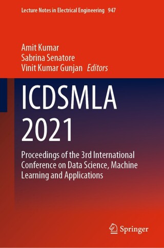 Cover image: ICDSMLA 2021 9789811959356