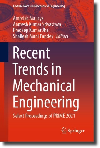 Imagen de portada: Recent Trends in Mechanical Engineering 9789811977084