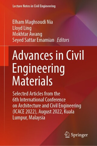 Imagen de portada: Advances in Civil Engineering Materials 9789811980237