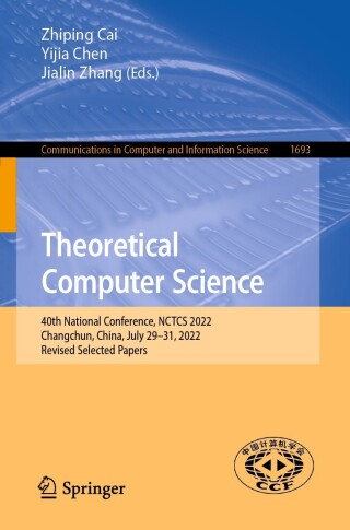 Imagen de portada: Theoretical Computer Science 9789811981517