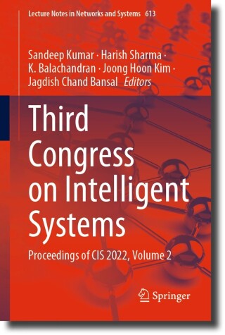 Imagen de portada: Third Congress on Intelligent Systems 9789811993787