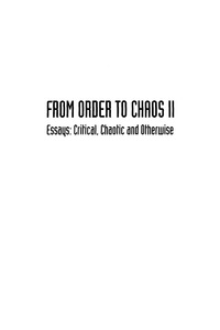 Omslagafbeelding: FROM ORDER TO CHAOS II             (V32) 9789810234331