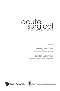Cover image: ACUTE SURGICAL MANAGEMENT 9789812386816