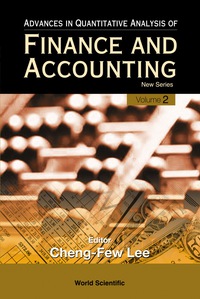 صورة الغلاف: Advances In Quantitative Analysis Of Finance And Accounting - New Series (Vol. 2) 9789812561640