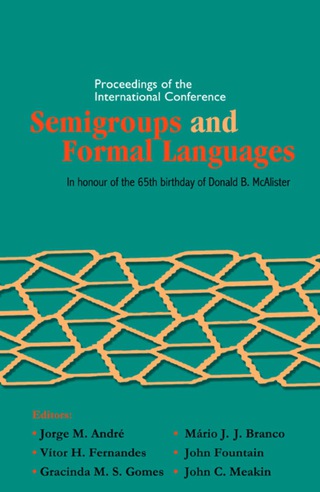 Cover image: SEMIGROUPS & FORMAL LANGUAGES 9789812707383