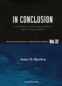 Cover image: IN CONCLUSION                      (V32) 9789810238698