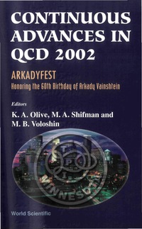 Cover image: CONTINUOUS ADVANCES IN QCD 2002 9789812382153