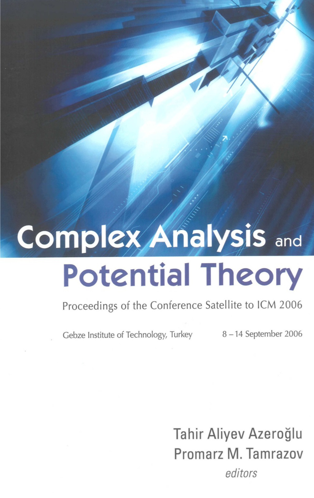 COMPLEX ANALYSIS & POTENTIAL THEORY