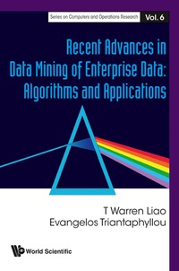 Imagen de portada: Recent Advances In Data Mining Of Enterprise Data: Algorithms And Applications 9789812779854