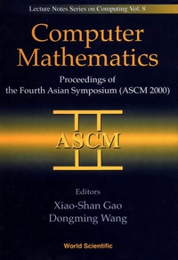 Cover image: COMPUTER MATHEMATICS                (V8) 9789810244989