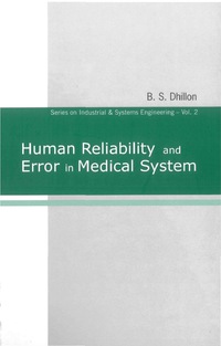 Titelbild: HUMAN RELIABILITY & ERROR IN MED....(V2) 9789812383594
