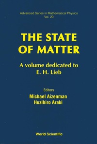 Titelbild: State Of Matter: A Volume Dedicated To E H Lieb 1st edition 9789810216696