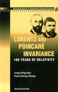 Imagen de portada: LORENTZ & POINCARE INVARIANCE       (V8) 9789810247218