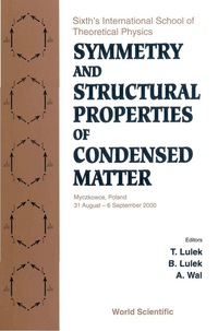 Cover image: SYMMETRY & STRUCTURAL PROPERTIES OF... 9789810245696