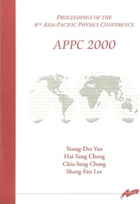 Omslagafbeelding: Appc 2000, Procs Of The 8th Asia-pacific Physics Conference 1st edition 9789810245573