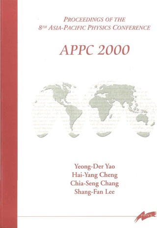Cover image: Appc 2000, Procs Of The 8th Asia-pacific Physics Conference 1st edition 9789810245573
