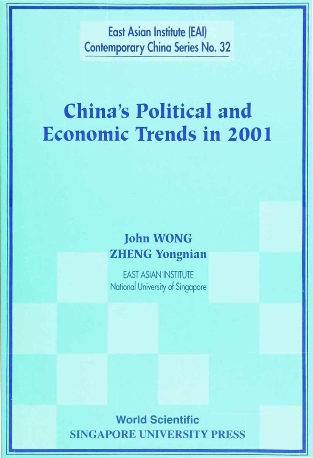 CHINA’S POLITICAL & ECONOMIC…..(NO.32)