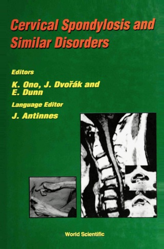 Cover image: CERVICAL SPONDYLOSIS & SIMILAR DISORDERS 9789810227449