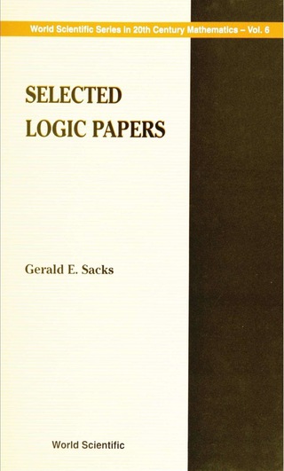 Cover image: SELECTED LOGIC PAPERS               (V6) 9789810232672
