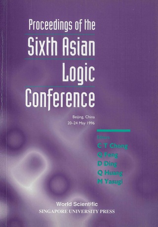 Imagen de portada: PROC OF THE 6TH ASIAN LOGIC CONF 9789810234324