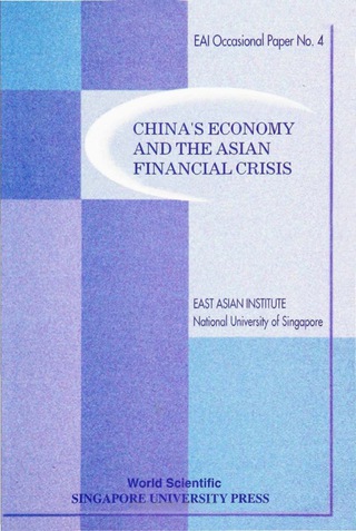 Omslagafbeelding: China's Economy And The Asian Financial Crisis 9789810234867