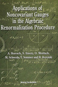 Imagen de portada: Applications Of Noncovariant Gauges In The Algebraic Renormalization Procedure 9789810234560