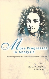 Cover image: MORE PROGRESSES IN ANALYSIS 9789812835628