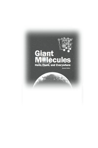 صورة الغلاف: Giant Molecules: Here, There, And Everywhere (2nd Edition) 2nd edition 9789812839220