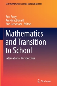 Immagine di copertina: Mathematics and Transition to School 9789812872142