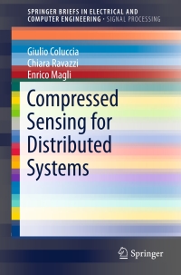 Imagen de portada: Compressed Sensing for Distributed Systems 9789812873897