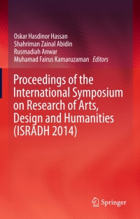 Imagen de portada: Proceedings of the International Symposium on Research of Arts, Design and Humanities (ISRADH 2014) 9789812875297