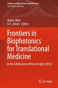 صورة الغلاف: Frontiers in Biophotonics for Translational Medicine 9789812876263